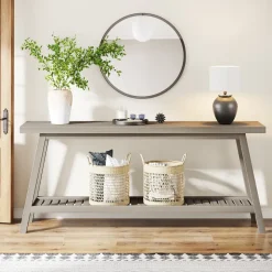 Tribesigns Console Tables|Console Tables*Farmhouse Console Table, 70.9" Entryway Table 2 - Tier Sofa Table