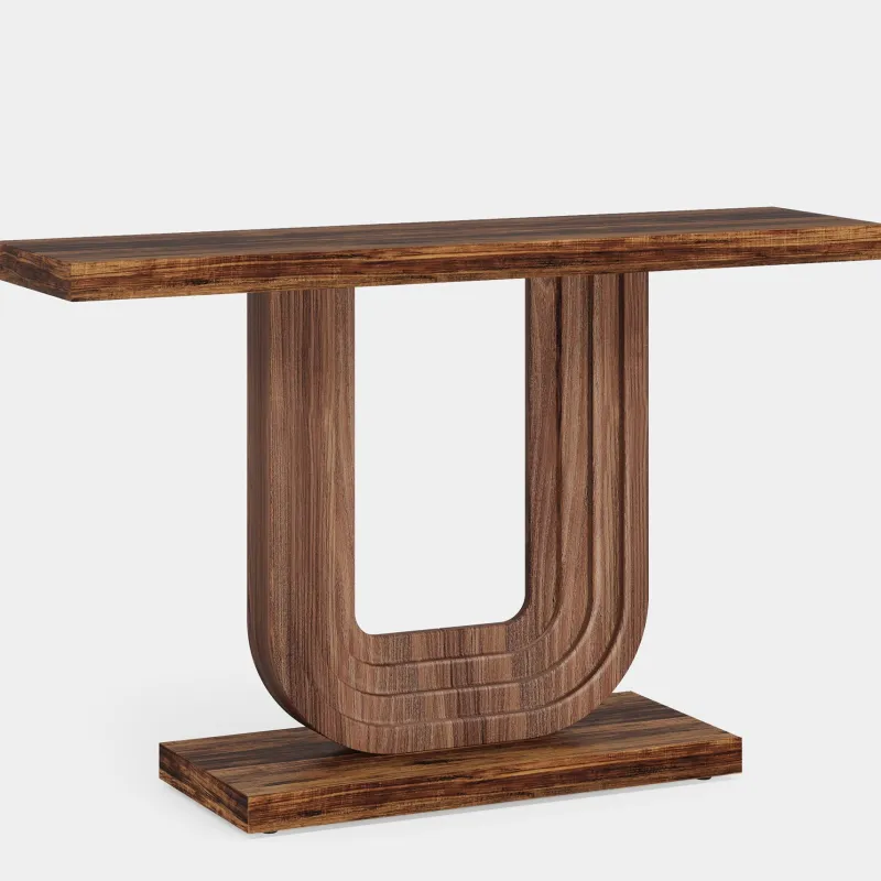 Tribesigns Console Tables|Console Tables*Farmhouse Console Table, 39" Wood Entryway Table with Geometric Base