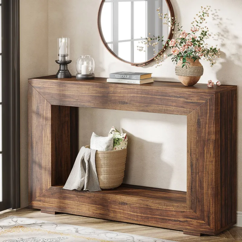 Tribesigns Console Tables|Console Tables*Farmhouse Console Table, 47" Wood Entryway Sofa Table with Storage