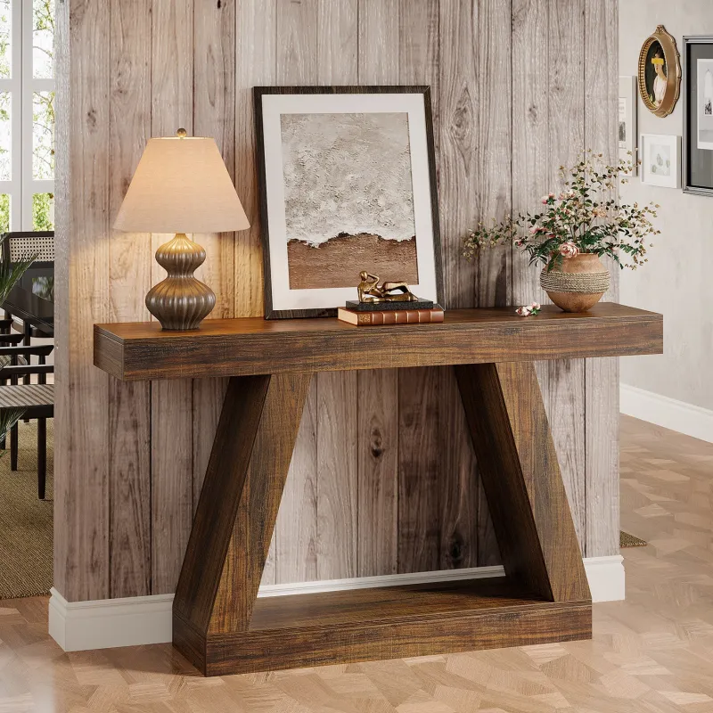 Tribesigns Console Tables|Console Tables*Farmhouse Console Table, 55" Sofa Table with Storage