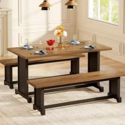 Tribesigns Dining Tables*Farmhouse Dining Table Set, 47