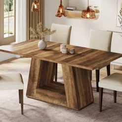 Tribesigns Dining Tables*Faux Marble Dining Table, 63
