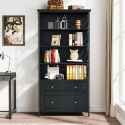 Tribesigns File Cabinets|File Cabinets*File Cabinet, 2 Drawer Vertical Filling Cabinet with Storage Shelves