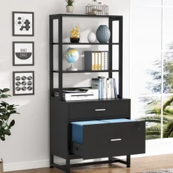 Tribesigns File Cabinets|File Cabinets*File Cabinet, 2 Drawers Letter Size Filing Cabinet Printer Stand