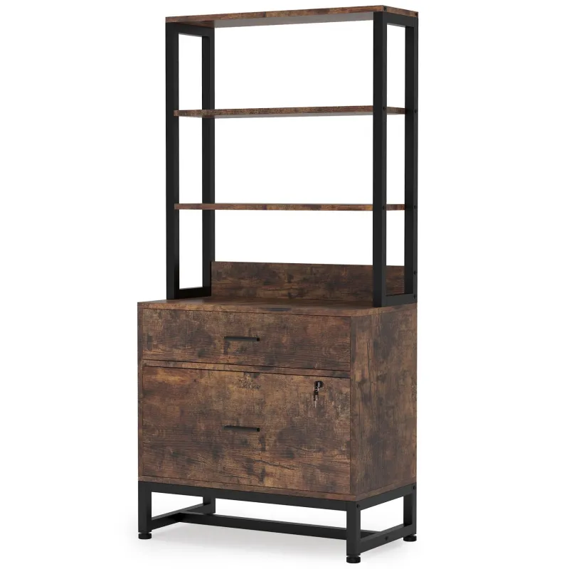 Tribesigns File Cabinets|File Cabinets*File Cabinet, 2 Drawers Letter Size Filing Cabinet Printer Stand
