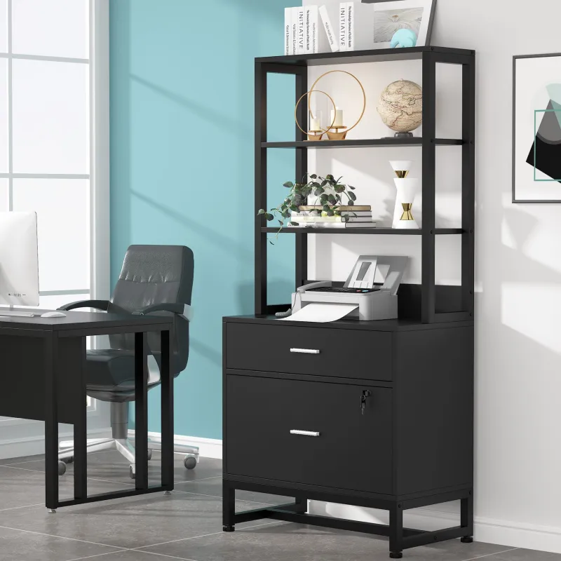 Tribesigns File Cabinets|File Cabinets*File Cabinet, 2 Drawers Letter Size Filing Cabinet Printer Stand