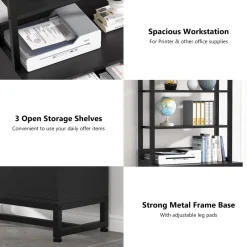 Tribesigns File Cabinets|File Cabinets*File Cabinet, 2 Drawers Letter Size Filing Cabinet Printer Stand