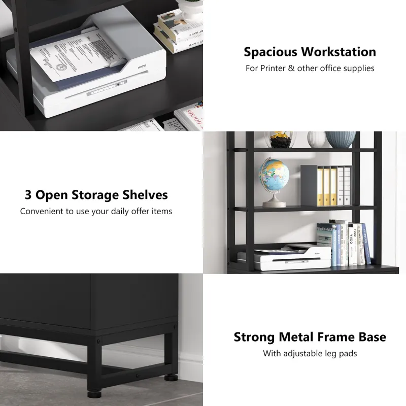 Tribesigns File Cabinets|File Cabinets*File Cabinet, 2 Drawers Letter Size Filing Cabinet Printer Stand