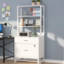 Tribesigns File Cabinets|File Cabinets*File Cabinet, 2 Drawers Letter Size Filing Cabinet Printer Stand