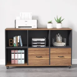 Tribesigns File Cabinets|File Cabinets*File Cabinet, 43 inches Mobile Filing Cabinet for Letter Size