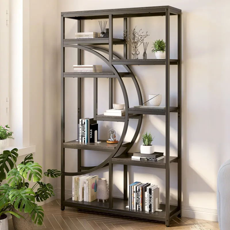 Tribesigns Bookcases & Bookshelves|Bookcases & Bookshelves*Freestanding Bookshelf, 68.9" Etagere Bookcase with 9 Open Shelves