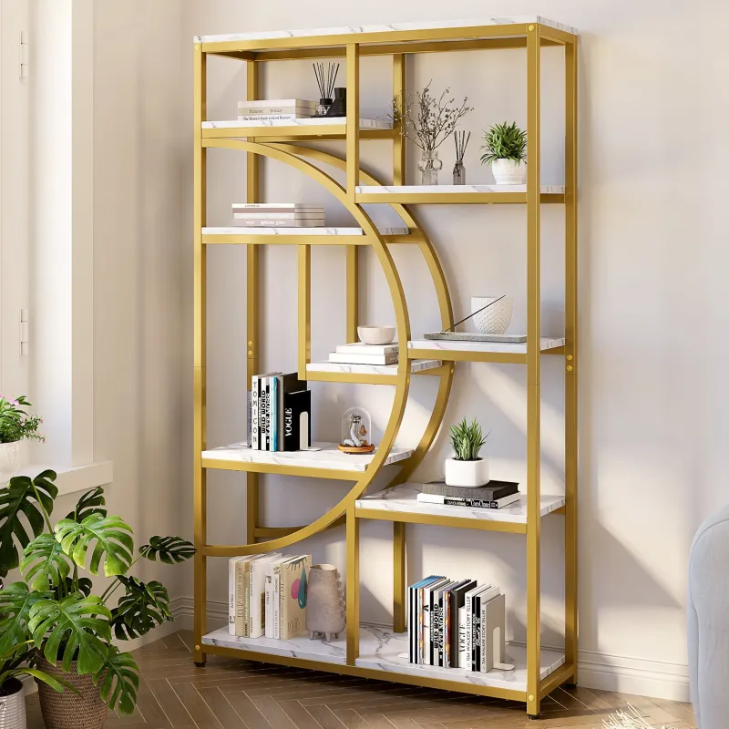 Tribesigns Bookcases & Bookshelves|Bookcases & Bookshelves*Freestanding Bookshelf, 68.9" Etagere Bookcase with 9 Open Shelves