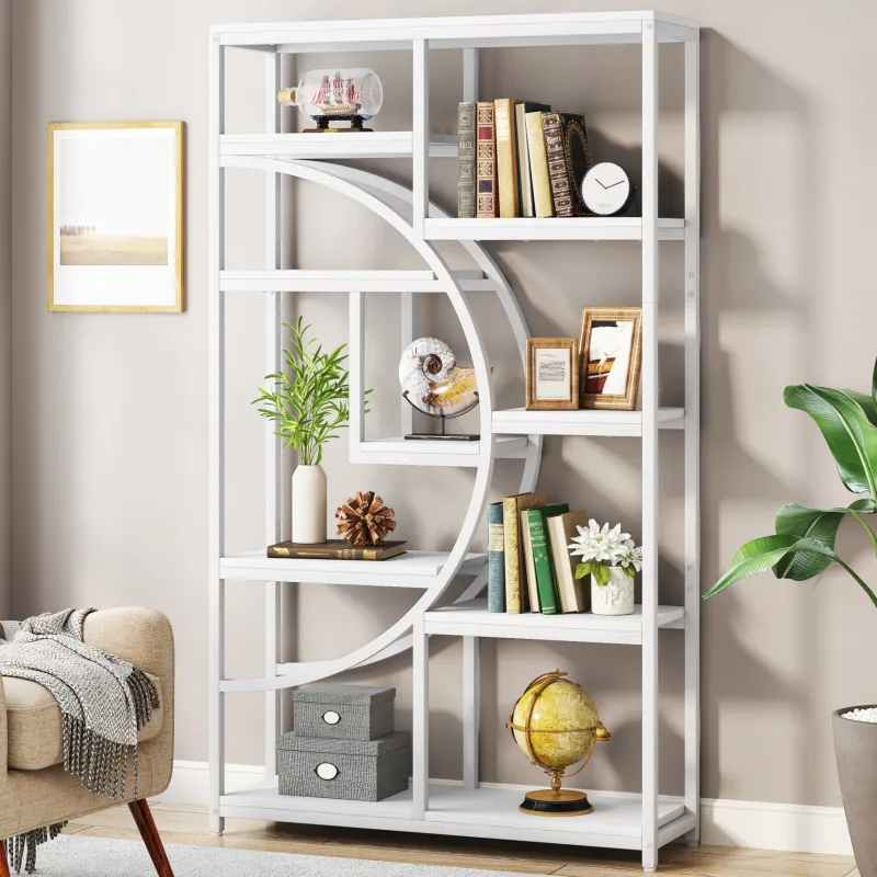 Tribesigns Bookcases & Bookshelves|Bookcases & Bookshelves*Freestanding Bookshelf, 68.9" Etagere Bookcase with 9 Open Shelves