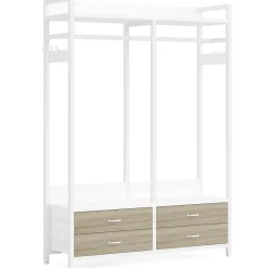 Tribesigns Closet Organizers|Clothes & Garment Racks*Freestanding Closet Organizer, Garment Rack with Drawers & Shelves
