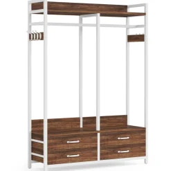 Tribesigns Closet Organizers|Clothes & Garment Racks*Freestanding Closet Organizer, Garment Rack with Drawers & Shelves
