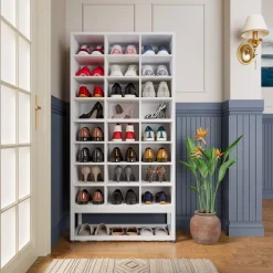 Tribesigns Shoe Racks & Cabinets|Shoe Racks & Cabinets*Freestanding Shoe Cabinet, 8 - Tier Shoe Storage Rack with 24 Cubbies