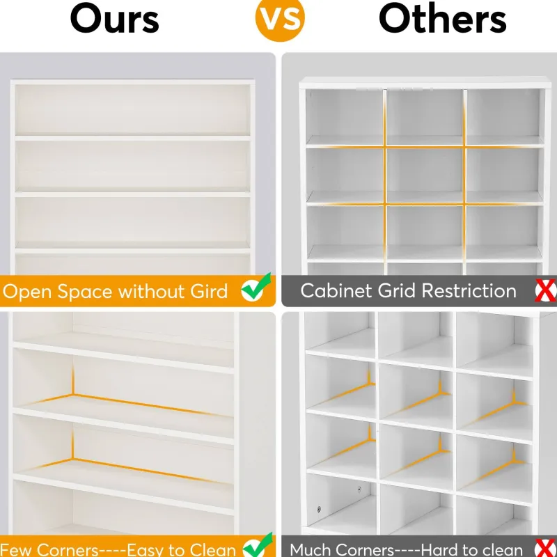 Tribesigns Shoe Racks & Cabinets|Shoe Racks & Cabinets*Freestanding Shoe Cabinet, 9 - Tier 40 - 45 Pairs Shoe Storage Rack