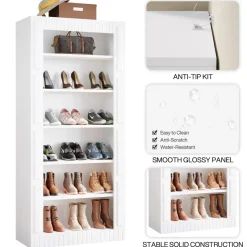 Tribesigns Shoe Racks & Cabinets|Shoe Racks & Cabinets*Freestanding Shoe Cabinet, 6-Tier Shoe Storage Rack