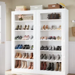 Tribesigns Shoe Racks & Cabinets|Shoe Racks & Cabinets*Freestanding Shoe Cabinet, 6-Tier Shoe Storage Rack