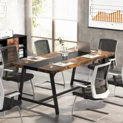 Tribesigns Desks*6FT Conference Table, 70.8” Executive Desk Office Computer Meeting Table