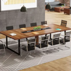 Tribesigns Desks*8FT Conference Table, 94.49