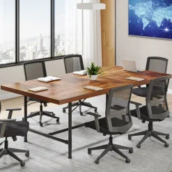Tribesigns Desks*6FT Conference Table, 70.8" Rectangle Training Table Boardroom Desk