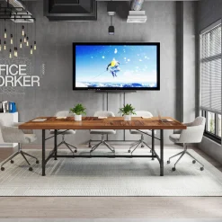 Tribesigns Desks*6FT Conference Table, 70.8