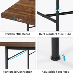 Tribesigns Desks*6FT Conference Table, 70.8