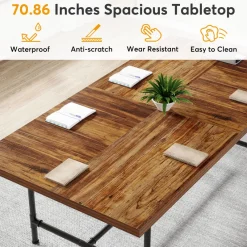 Tribesigns Desks*6FT Conference Table, 70.8