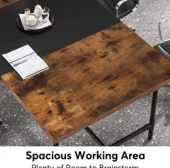 Tribesigns Desks*6FT Conference Table, 70.8 x 35.4 inch Meeting Table Computer Desk