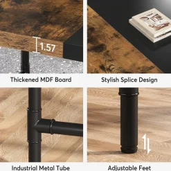 Tribesigns Desks*6FT Conference Table, 70.8 x 35.4 inch Meeting Table Computer Desk