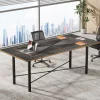 Tribesigns Desks*6FT Conference Table, Modern Meeting Table Training Boardroom Table