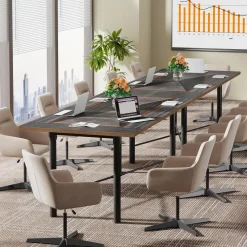 Tribesigns Desks*6FT Conference Table, Modern Meeting Table Training Boardroom Table