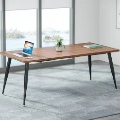 Tribesigns Desks*6FT Conference Table, Rectangular Meeting Room Table Seminar Desk