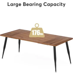 Tribesigns Desks*6FT Conference Table, Rectangular Meeting Room Table Seminar Desk
