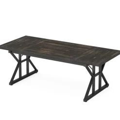 Tribesigns Desks*6FT Conference Table, Rectangle Meeting Room Table Executive Desk