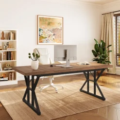 Tribesigns Desks*6FT Conference Table, Rectangle Meeting Room Table Executive Desk