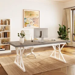 Tribesigns Desks*6FT Conference Table, Rectangle Meeting Room Table Executive Desk