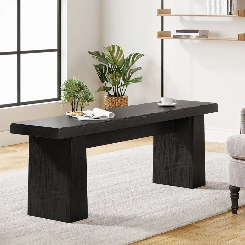 Tribesigns Benches*Full-frontal shot of 's Entryway Bench, Wooden Dining Table Bench End of Bed Bench.