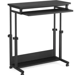 Tribesigns Desks*Height Adjustable Desk, Rolling Standing Desk Portable Desk