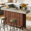 Tribesigns Bar Units*Home Bar Unit, Modern 2 - Tier Bar Table with Footrest
