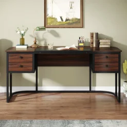 Tribesigns Desks*63-Inch Computer Desk Executive Desk with 4 Drawers