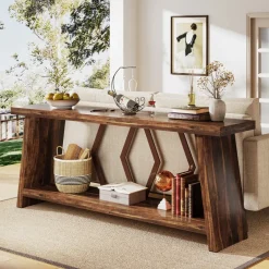 Tribesigns Console Tables|Console Tables*70.9-Inch Console Sofa Table with Storage for Entryway Living Room