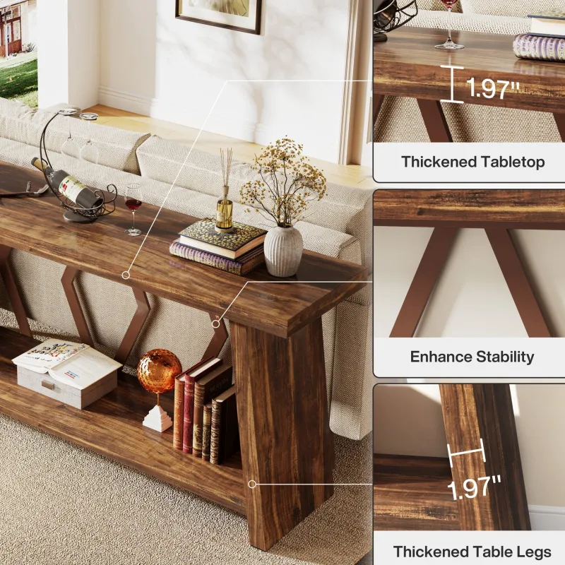 Tribesigns Console Tables|Console Tables*70.9-Inch Console Sofa Table with Storage for Entryway Living Room