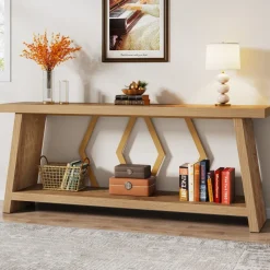 Tribesigns Console Tables|Console Tables*70.9-Inch Console Sofa Table with Storage for Entryway Living Room