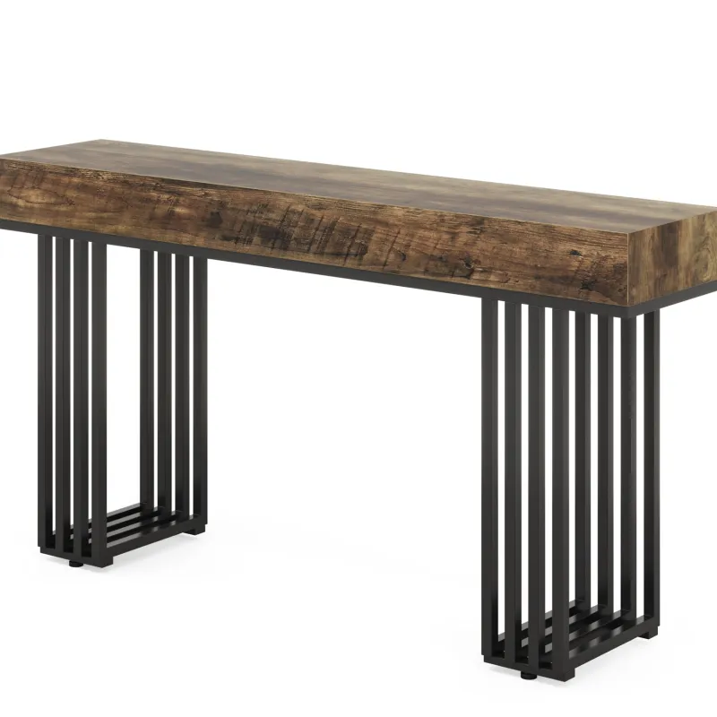 Tribesigns Console Tables|Console Tables*55-inch Console Table, Modern Entryway Table with Metal Legs