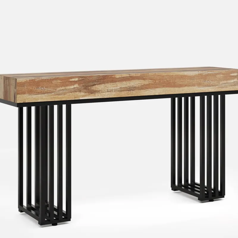 Tribesigns Console Tables|Console Tables*55-inch Console Table, Modern Entryway Table with Metal Legs