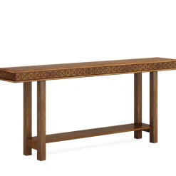 Tribesigns Console Tables|Console Tables*70.9-Inch Console Table, Wood 2-Tier Sofa Table Long Entryway Accent Table