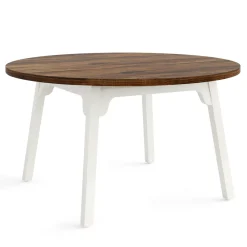Tribesigns Dining Tables*47-inch Dining Table, Round Farmhouse Kitchen Table for 4-6