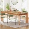 Tribesigns Dining Tables*63-inch Dining Table, Wooden Farmhouse Kitchen Table for 4-6